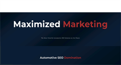 Desktop Screenshot of maximizedmarketing.net