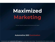 Tablet Screenshot of maximizedmarketing.net